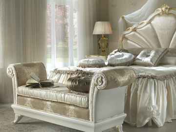 ROSSINI - Wooden double bed with upholstered headboard by CASA +39 - view 3